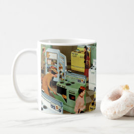 Caneca De Café Vintage Appliance Showroom Store Business Retail