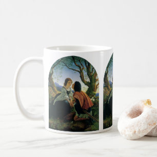 Caneca De Café Vintage Art, Amantes em Dusk, Sir Joseph Noel Pato