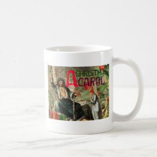 Caneca De Café Vintage Art Impressão Graphic Scrooge de Natal