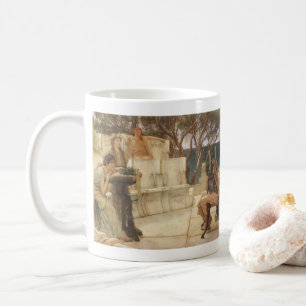 Caneca De Café Vintage Art, Sappho e Alcaeus por Alma Tadema