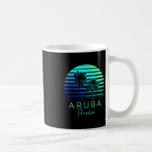 Caneca De Café Vintage Aruba Beach Vibes Vacation Souvenir