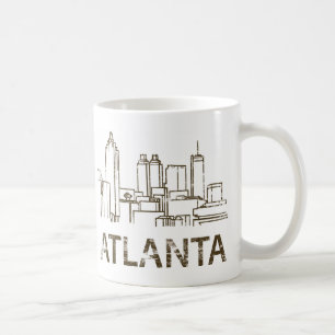 Caneca De Café Vintage Atlanta
