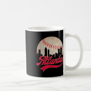 Caneca De Café Vintage Atlanta Baseball Cityscape Men Mulheres