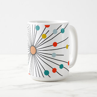 Caneca De Café Vintage Atômico Ponto Retro