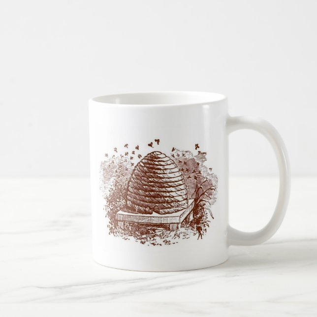 Caneca De Café Vintage Beehive Behekeet (Direita)