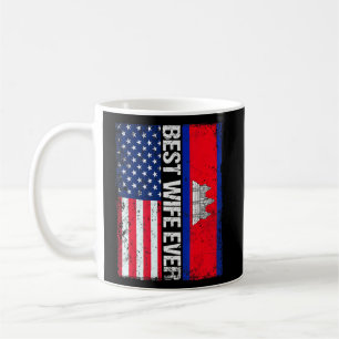 Caneca De Café Vintage Best Wife Alguma Vez Retro Americano Cambo