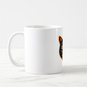 Caneca De Café Vintage Black Cat Sticker