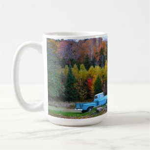 Caneca De Café Vintage Blue Truck