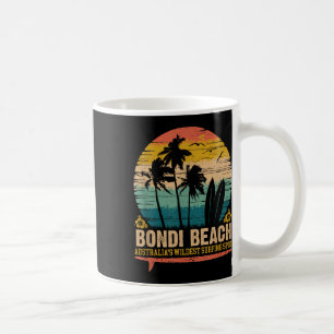 Caneca De Café Vintage Bondi Beach, Australias Wildest Surfing Sp