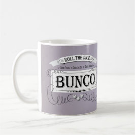 Caneca De Café Vintage Bunco Player Lavanda roxa