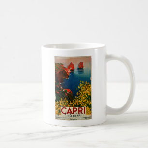 Caneca De Café Vintage Capri L'Isola del Sole Itália
