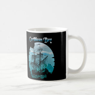 Caneca De Café Vintage Caribe navios piratas