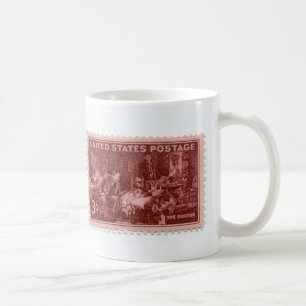 Caneca De Café Vintage Carimbo Carimbo