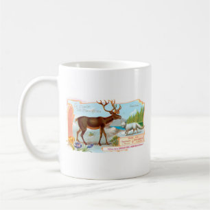 Caneca De Café Vintage Cariou (Reindeer) e Raposa Árctica