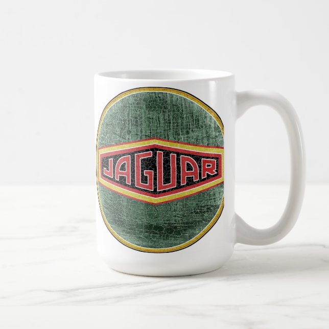 Caneca De Café Vintage - Carros Jaguar (Direita)
