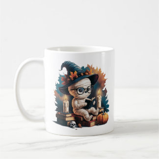 Caneca De Café Vintage Cartoon Mummy Gothic, Halloween Vibes