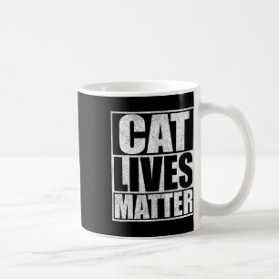 Caneca De Café Vintage Cat Lives Problems Trump 2024