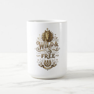 Caneca de Café Vintage Cavalo Ocidental Retro Selv