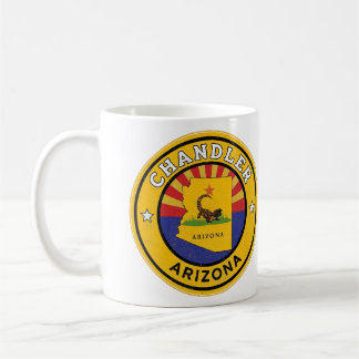 Caneca De Café Vintage Chandler City, Arizona gifts