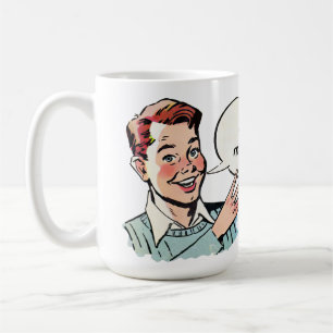 Caneca De Café Vintage Cheeky Boy com Salute de Dois Dedos