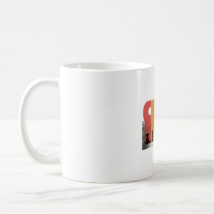Caneca De Café Vintage Chess Peças Silhouette Art - Mug