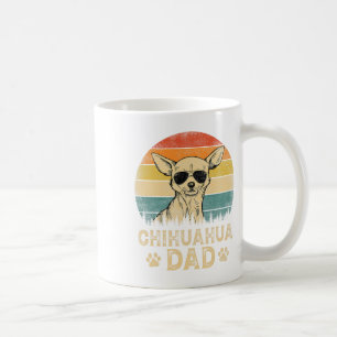 Caneca De Café Vintage Chihuahua Pai Cachorro Amante Pai#39;s Dia