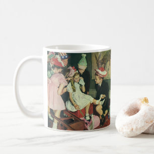 Caneca De Café Vintage Children Play Pin the Tail on the Donkey