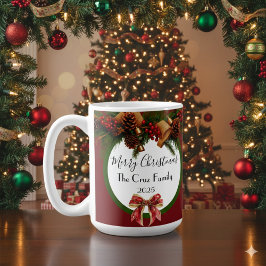 Caneca De Café Vintage Christmas Coffee/Hot Cocoa Mug