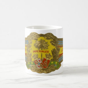 Caneca De Café Vintage Cigar Label Art, Manuel Lopez Imperiales