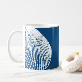 Caneca De Café Vintage Clam Sea Shell Mug