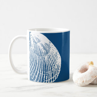 Caneca De Café Vintage Clam Sea Shell Mug