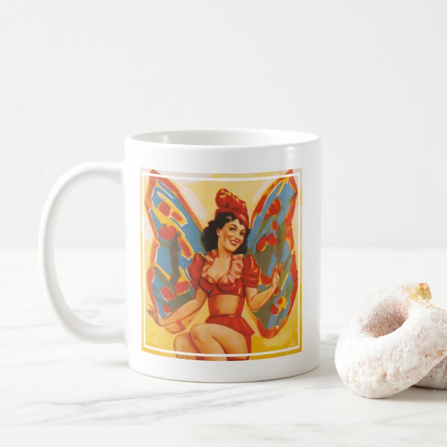 Caneca De Café Vintage Clyde Beatty Circus Poster (Com Donut)