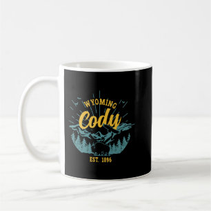 Caneca De Café Vintage Cody Wyoming Mounties Bison Eagle Pullove