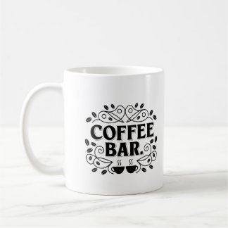 Caneca De Café "Vintage Coffee Sign Design"