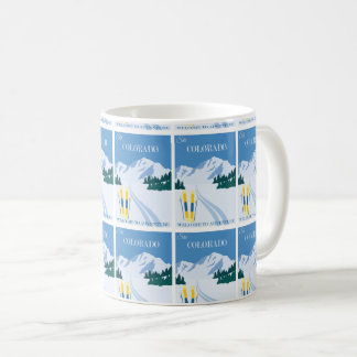 Caneca De Café Vintage Colorado Adventure - Poster de viagens Ret