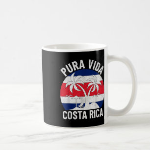 Caneca De Café Vintage Costa Rica Flag Pura Vida Beach Summer Vac
