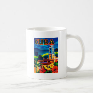 Caneca De Café Vintage Cuba Viagem