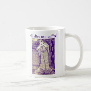 Caneca De Café Vintage Damsel em Distress Engraçado Não fale comi