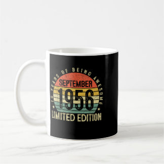 Caneca De Café Vintage de 70 Anos Nascido em Setembro de 1956 70º