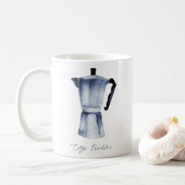 Caneca De Café Vintage de aquarela