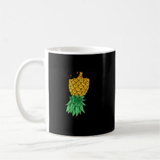 Caneca De Café Vintage de cabeça para baixo abacaxi Apenas Pergun