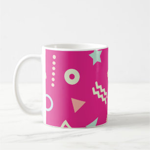 Caneca De Café Vintage de padrão repetido sem descontinuidades co