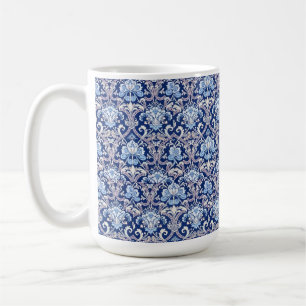 Caneca De Café Vintage Decorative Art 19º Século Design Floral