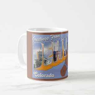 Caneca De Café Vintage Denver CO Mug