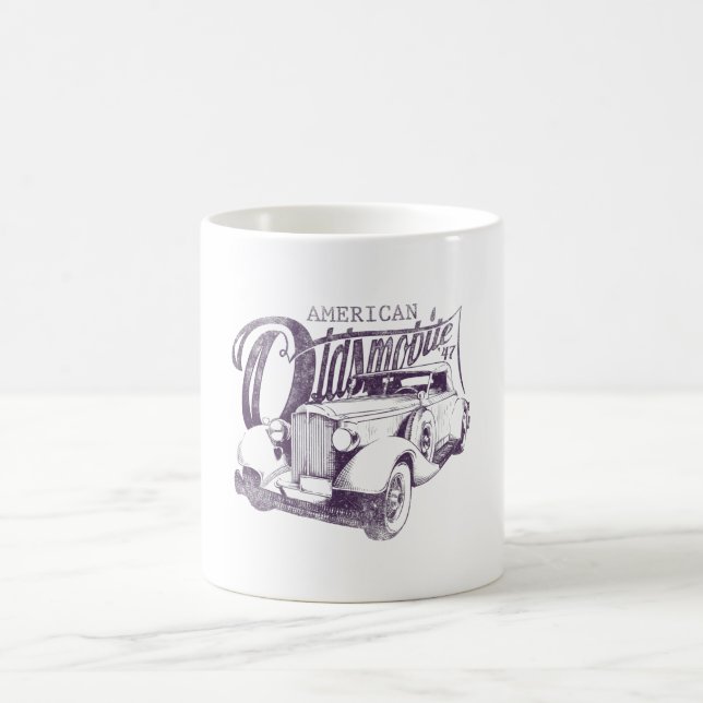 Caneca De Café Vintage Design Americano Oldsmobile (Centro)