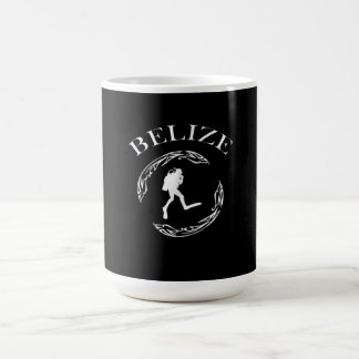 Caneca De Café Vintage Diving Belize Scuba Ocean Costume Gift