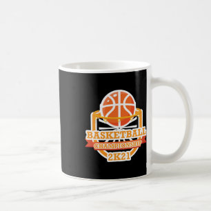 Caneca De Café Vintage do Campeonato de Basquete