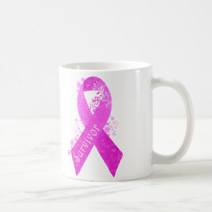 Caneca De Café Vintage do sobrevivente do cancro da mama