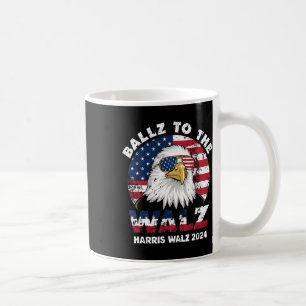 Caneca De Café Vintage Eagle Usa Flag Ballz Para Wheimer Harris
