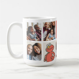 Caneca De Café Vintage Elmo | Melhor Pai - Colagem de Fotos
